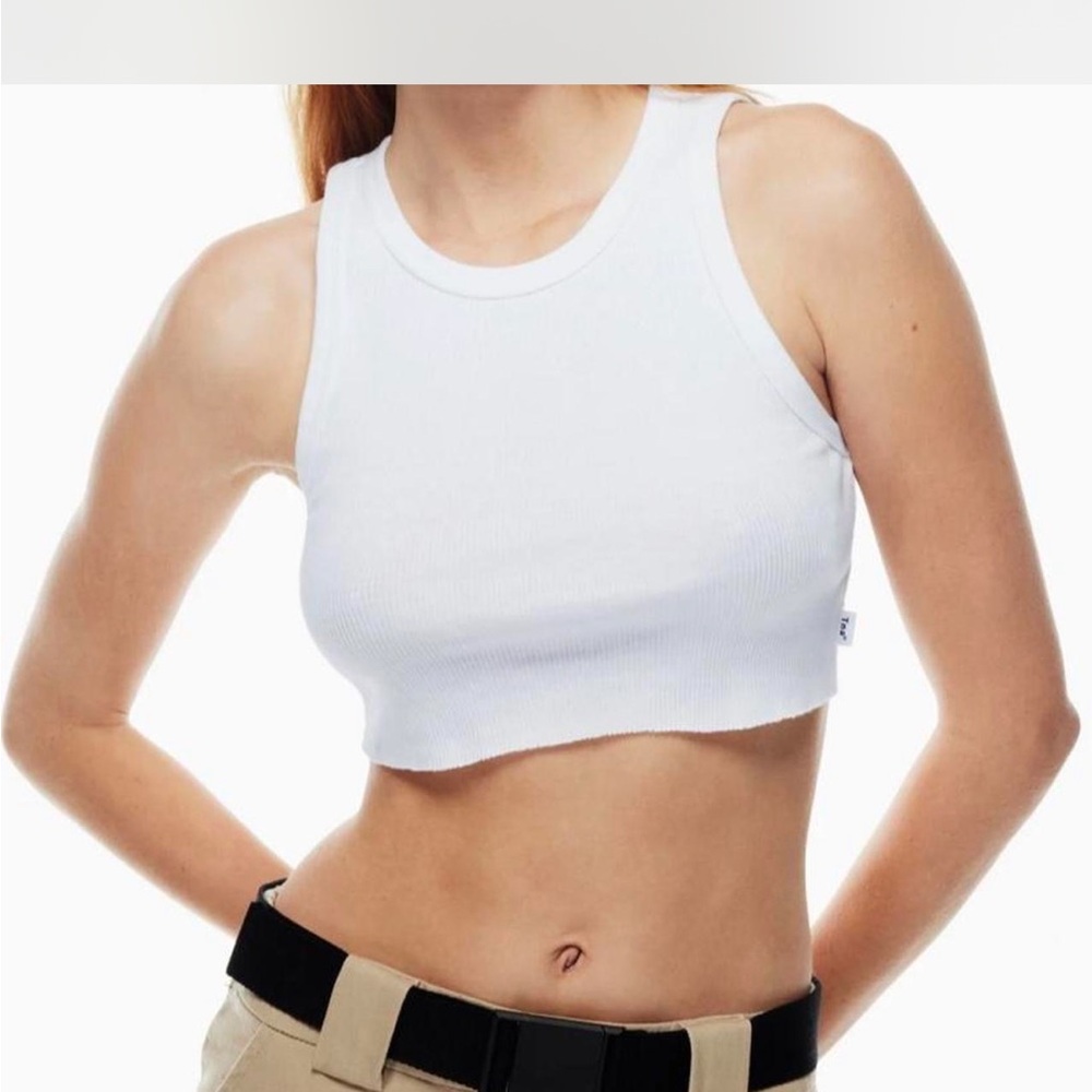 Aritzia Tna Ribbed Cropped Racer Tank - Picture 4 of 4